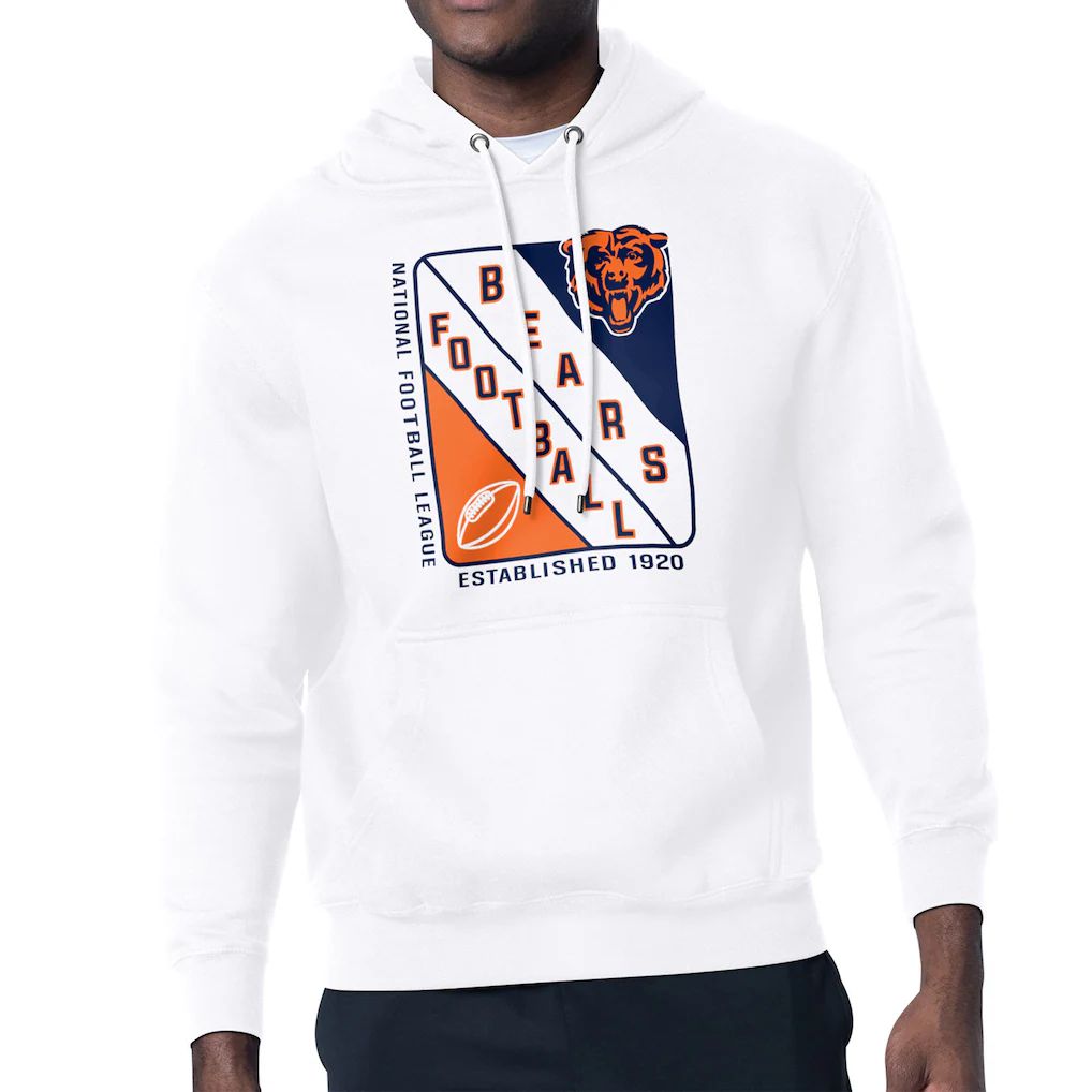 Men 2026 NFL Chicago Bears White Hoodie hooded style 01->chicago bears->NFL Jersey